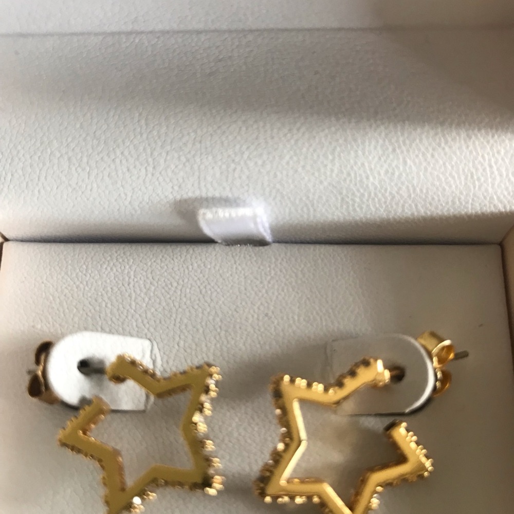 Uncommon James by Kristin Cavallari Gold Star Studded - earrings